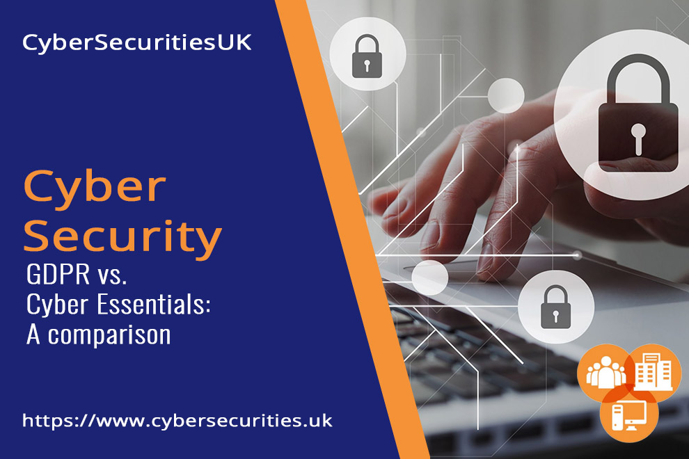 GDPR vs CE : Blog Post Title Graphic : Cyber Security & CyberEssentials Certification from CyberSecuritiesUK