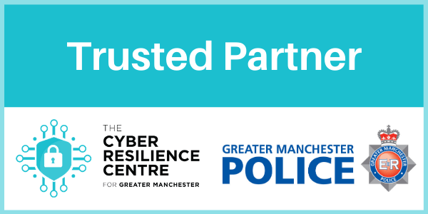 Greater Manchester Police : Trusted Partner Logo : Cyber Security & CyberEssentials Certification from CyberSecuritiesUK
